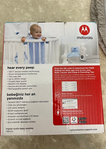 Motorola MBP24 Dijital Bebek Telsizi Beyaz - Görsel 4