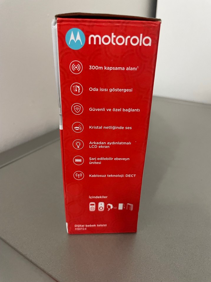 Motorola MBP24 Dijital Bebek Telsizi Beyaz - Görsel 5