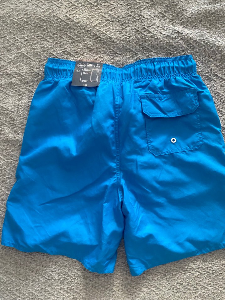 Erkek Şort Mayo Mavi İpli - Görsel 2