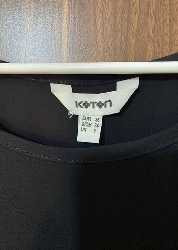 Siyah Kısa Kollu Salaş Transparan Bluz - Görsel 2