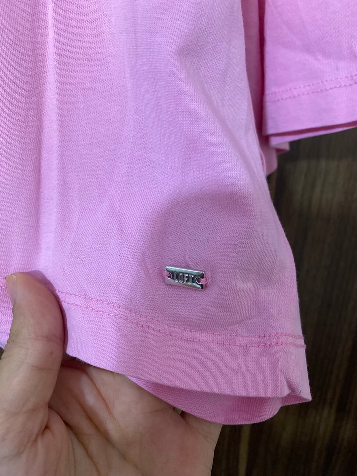 Pembe Crop Top Kadın Tişört - Görsel 2