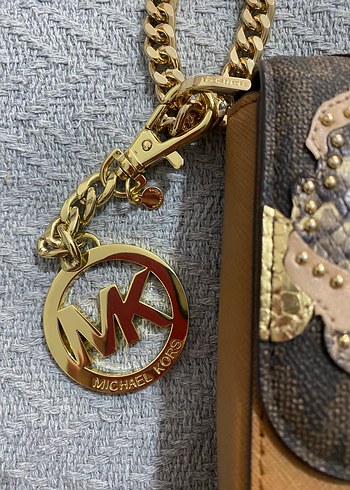 Michael Kors Kahverengi Deri Çanta - Görsel 4