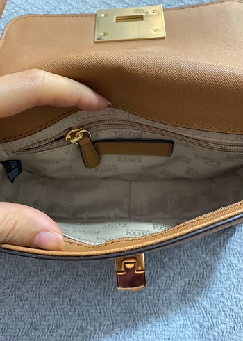 Michael Kors Kahverengi Deri Çanta - Görsel 6