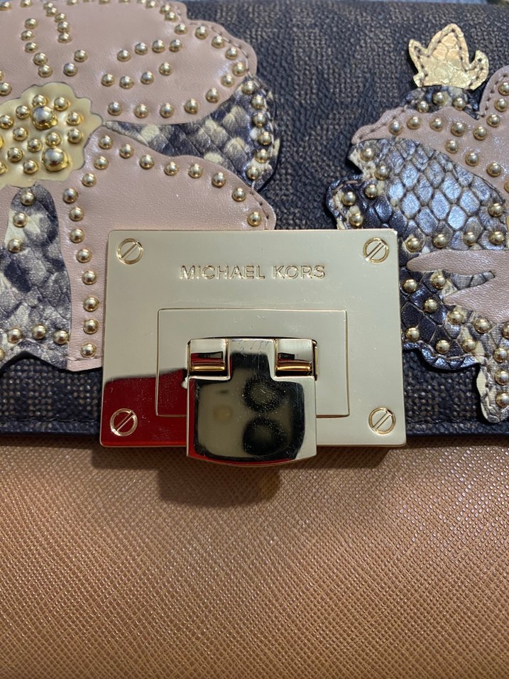 Michael Kors Kahverengi Deri Çanta - Görsel 3