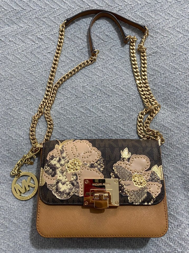 Michael Kors Kahverengi Deri Çanta - Görsel 2