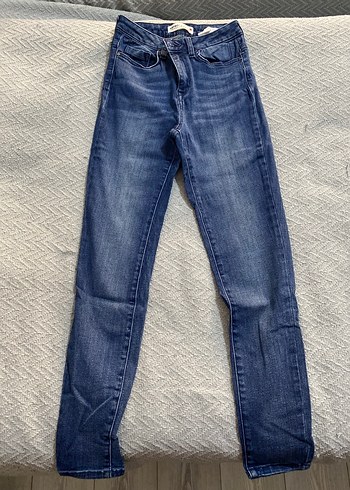 Kadın Lacivert Dar Paça Pantolon - Görsel 2