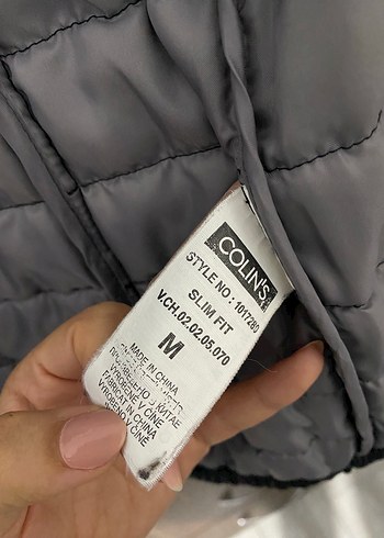 Colins Kadın Erkek Kaz Tüyü Siyah Mont - Görsel 6