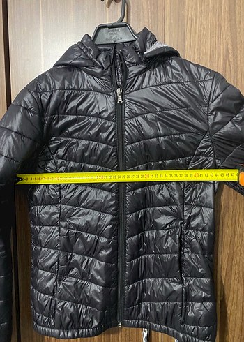 Colins Kadın Erkek Kaz Tüyü Siyah Mont - Görsel 8