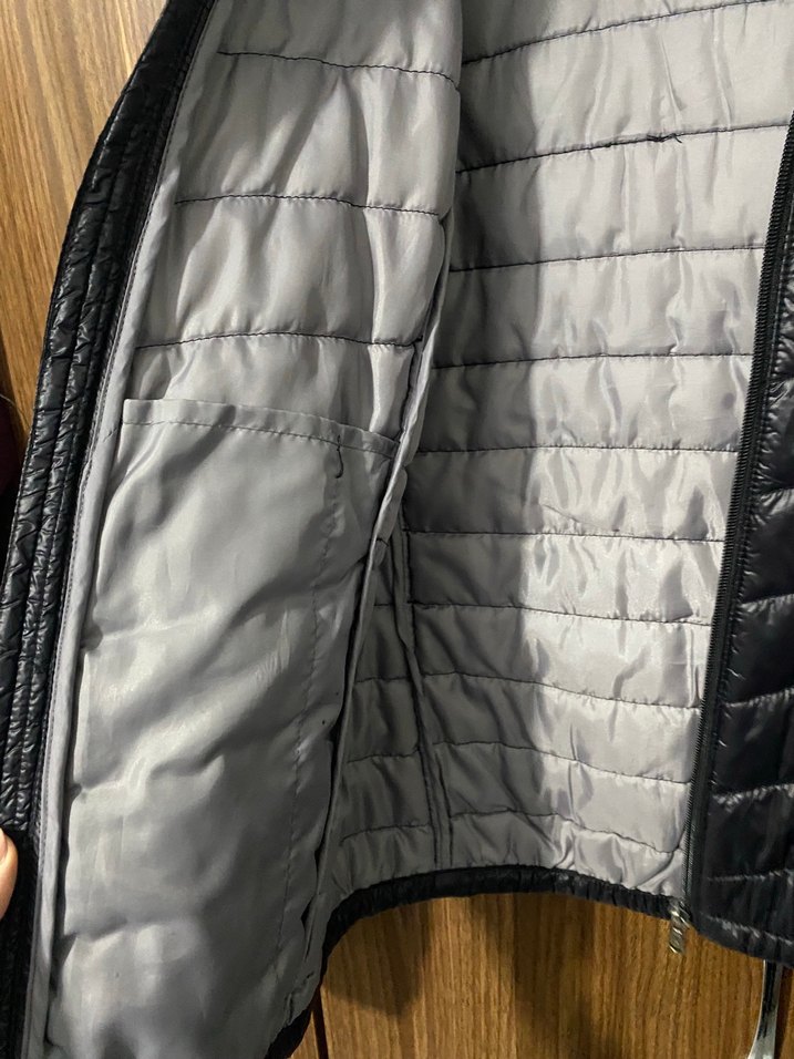 Colins Kadın Erkek Kaz Tüyü Siyah Mont - Görsel 4