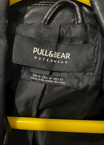 Pull&Bear Kadın Siyah Deri Ceket - Görsel 5
