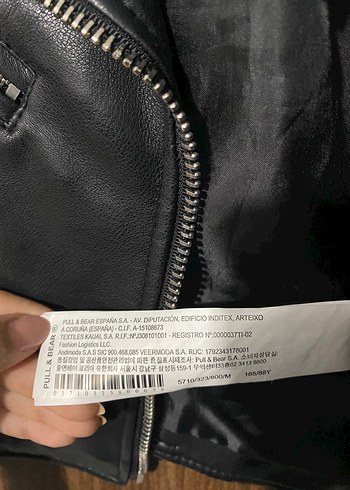 Pull&Bear Kadın Siyah Deri Ceket - Görsel 8