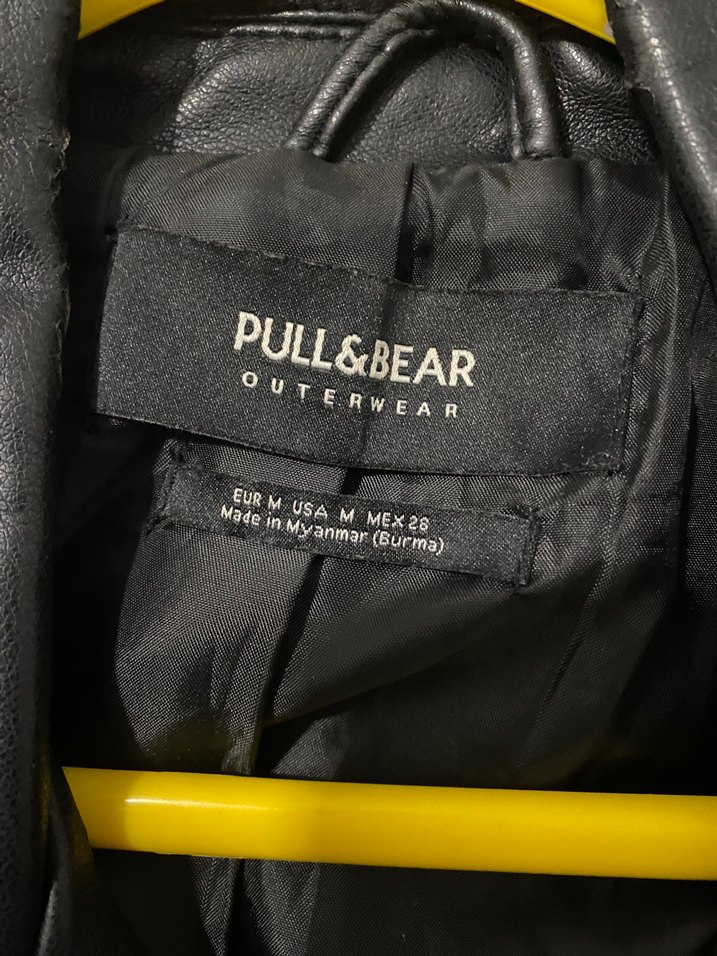 Pull&Bear Kadın Siyah Deri Ceket - Görsel 5
