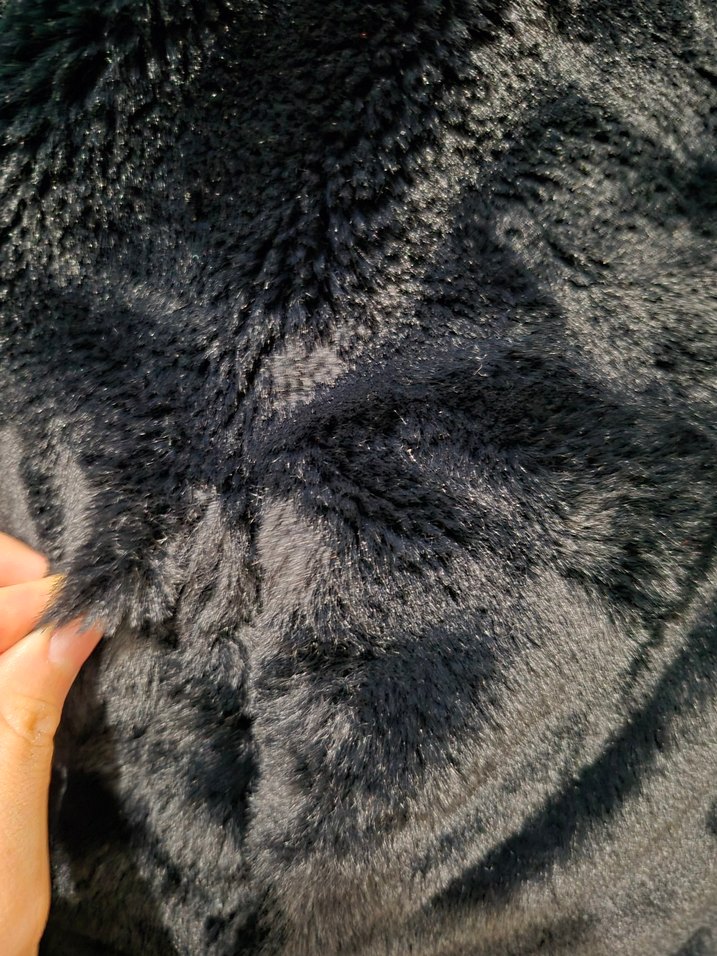 Siyah Kürk Detaylı Kadın Midi Mont - Görsel 3