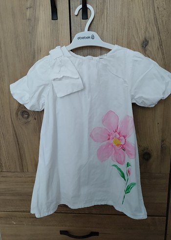 LC Waikiki Kız Çocuk Pamuklu Çiçek Baskılı elbise