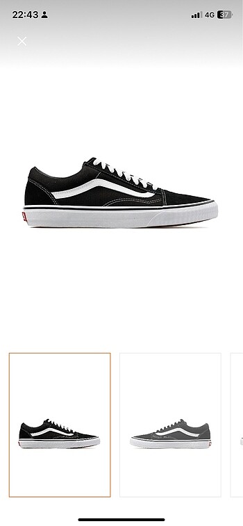37 Beden Vans ayakkabı