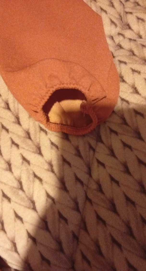 Kahverengi Uzun Kollu Volanlı Triko Elbise l xl beden - Görsel 3