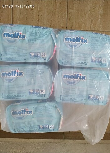 Molfix 6 numara bebek bezi 4X26 104 ADET