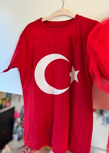 Kız Çocuk Kırmızı Baskılı Atlet - Görsel 5