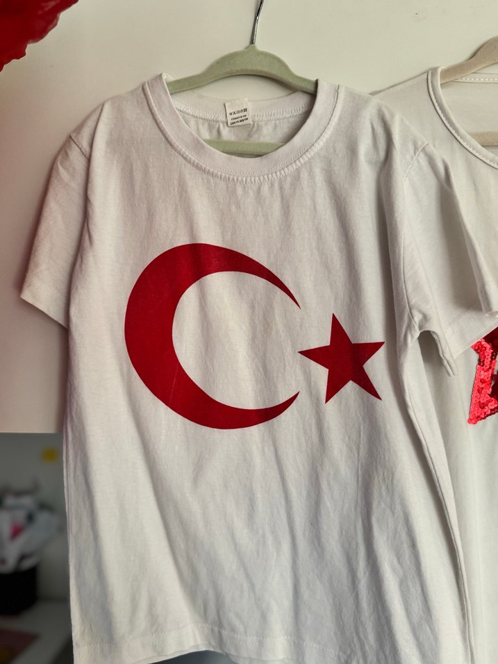 Kız Çocuk Kırmızı Baskılı Atlet - Görsel 4