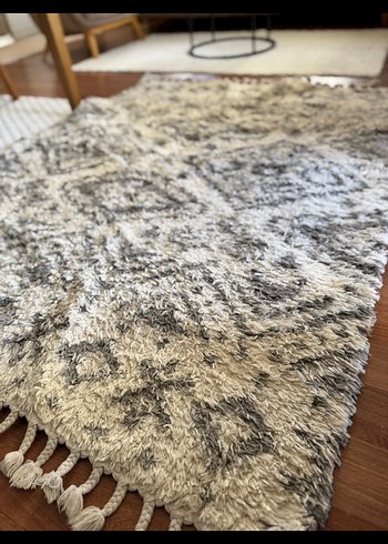 Bohem Gri Desenli Halı - Görsel 5