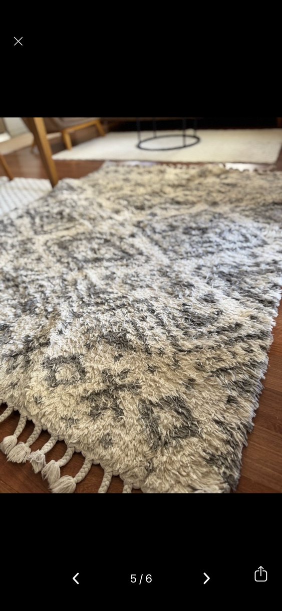 Bohem Gri Desenli Halı - Görsel 5