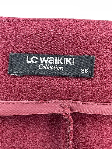 36 Beden kırmızı Renk LC Waikiki Kumaş Pantolon %70 İndirimli.