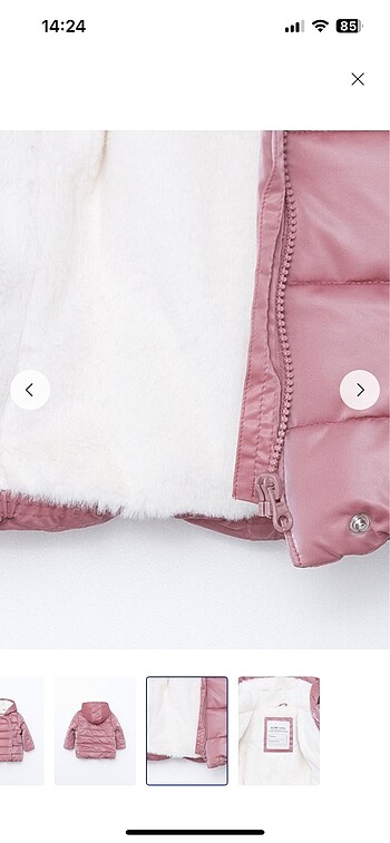 Kız bebek mont - Görsel 3