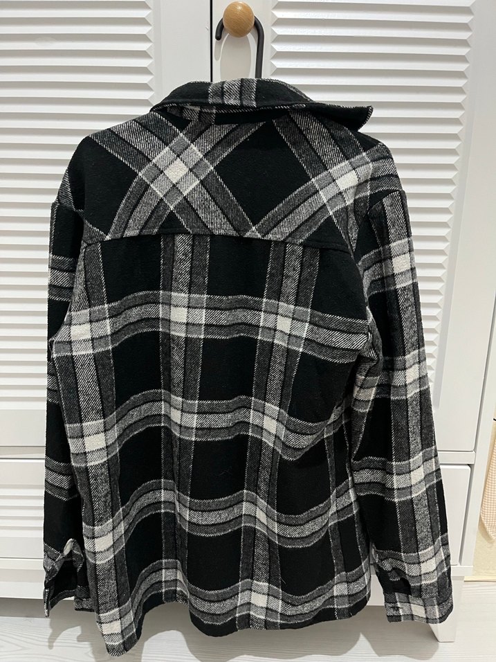 Gri Kareli oduncu  Gömlek - Görsel 2