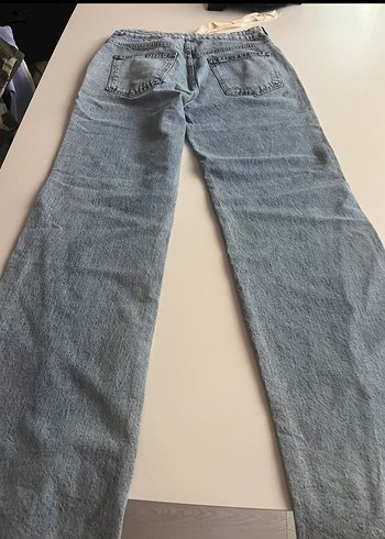 Kadın Siyah Gri Bel Bantlı Boyfriend Pantolon - Görsel 3