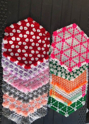 Çok Renkli Altıgen Banyo Lifleri - Görsel 2