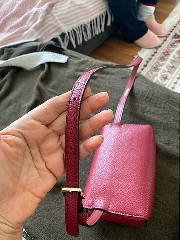 Beden Çok şık bel çantası koyu kırmızı