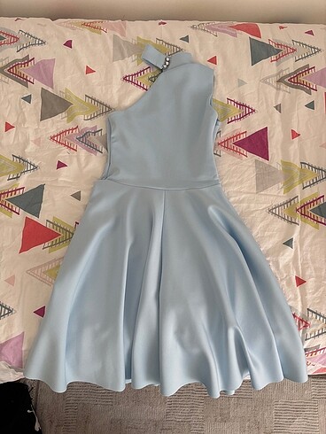 xs Beden Bebek mavisi elbise