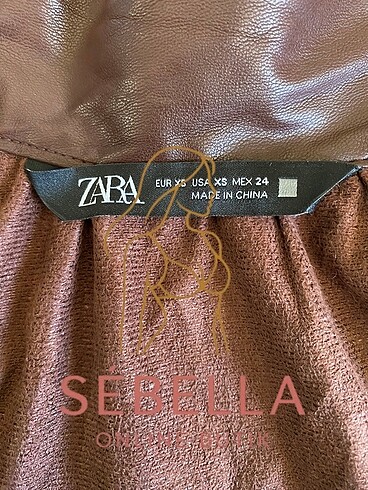 xs Beden Zara Kahverengi Trençkot