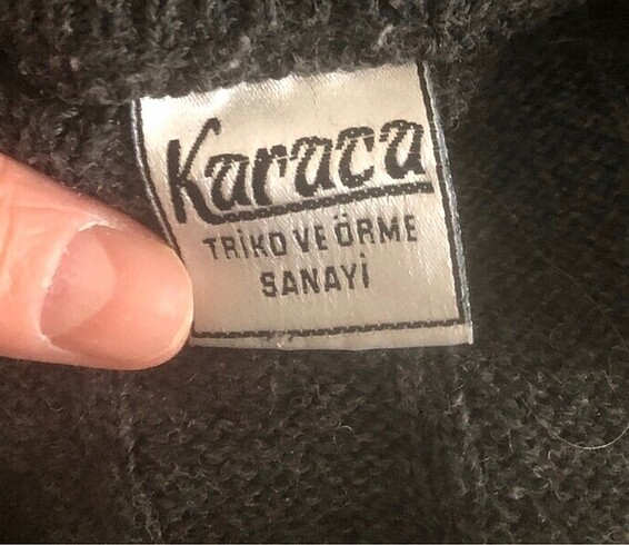 l Beden gri Renk Karaca kazak unisex