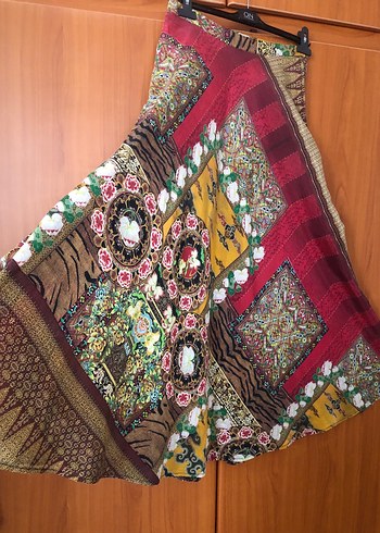 BATİK Çok Renkli Bohem Kadın etek - Görsel 7