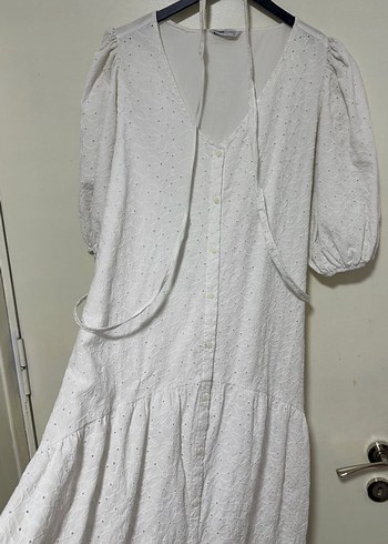 Lcw fisto V Yakalı Uzun Elbise - Görsel 7