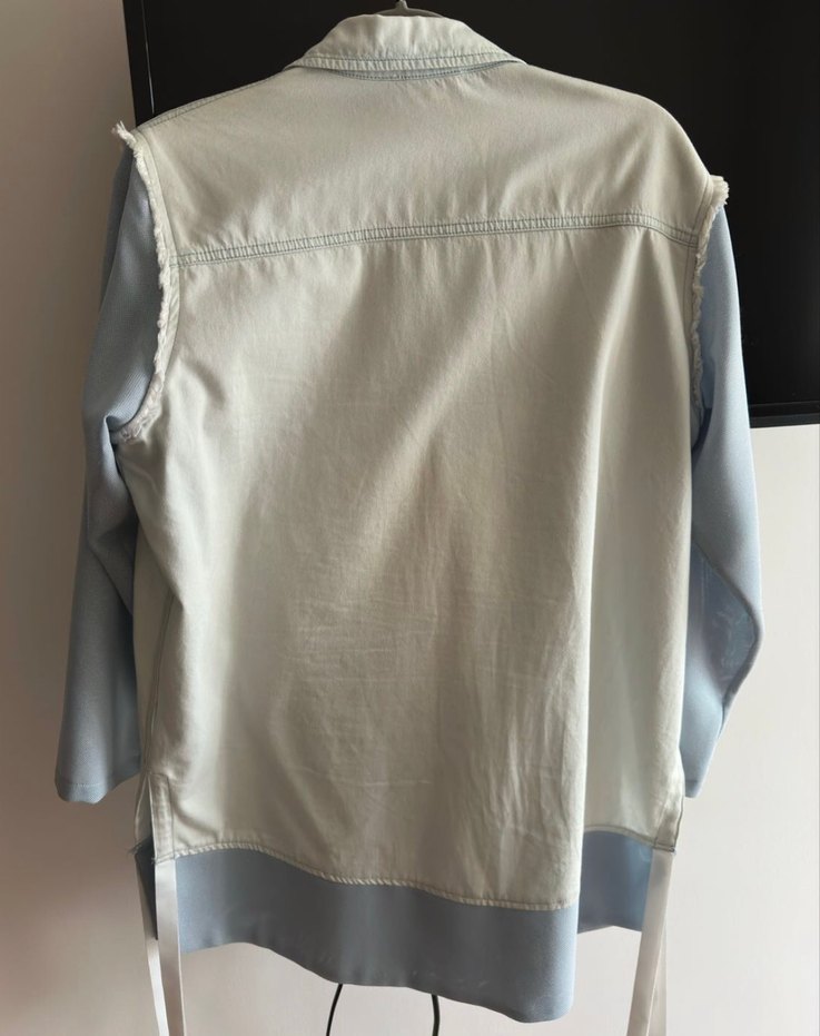 Twist Denim Düğmeli Salaş Gömlek - Görsel 5