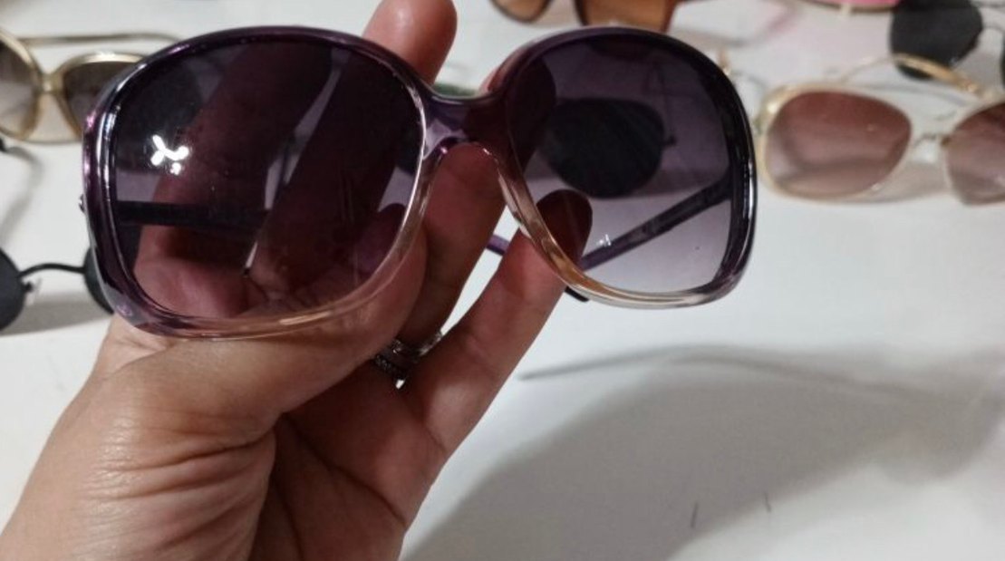 Emilip santini original Bej Retro Kadın Güneş Gözlüğü - Görsel 3