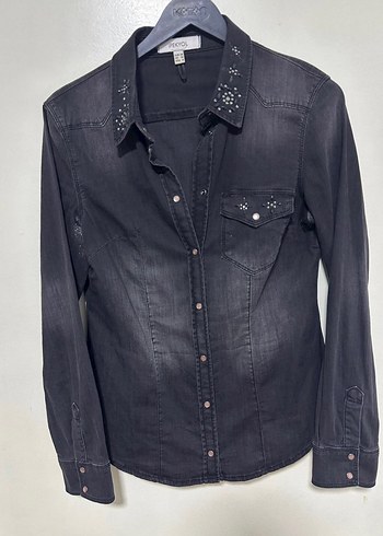 İpekyol Nakış İşlemeli Denim Kadın Gömlek - Görsel 4