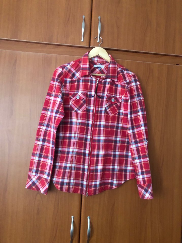 Colins fermuarlı Kareli Kadın Gömlek - Görsel 4