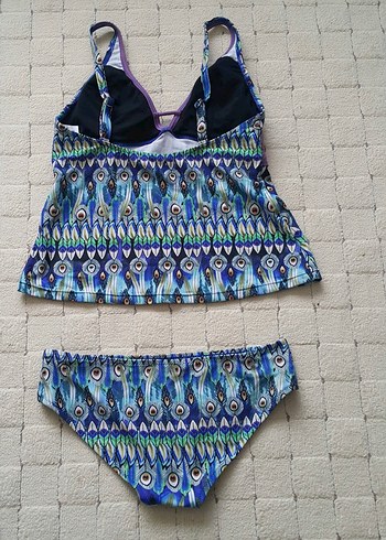 Renkli Bohem Desenli İki Parça Mayo - Görsel 2