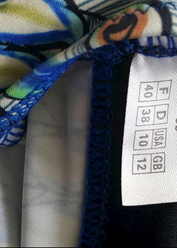 Renkli Bohem Desenli İki Parça Mayo - Görsel 3