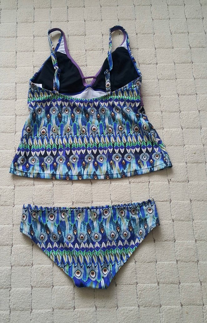 Renkli Bohem Desenli İki Parça Mayo - Görsel 2