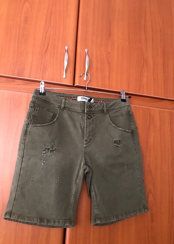 Only Haki Yesil Rahat Denim Sort