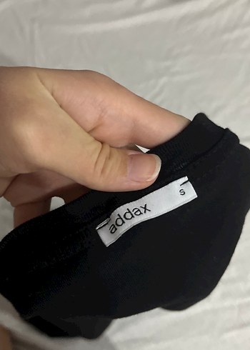 s Beden siyah Renk Siyah V Yaka Kısa Kollu Basic Tişört