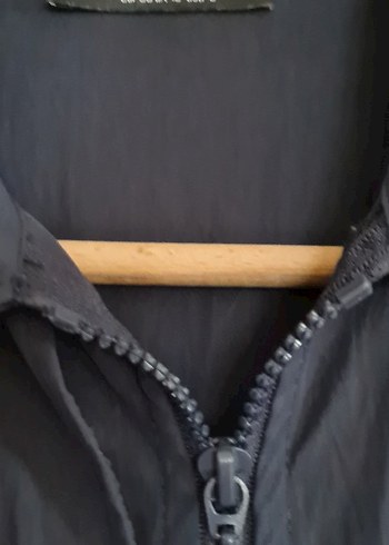 Lacivert gömlek yaka paraşüt uzun kollu elbise - Görsel 3