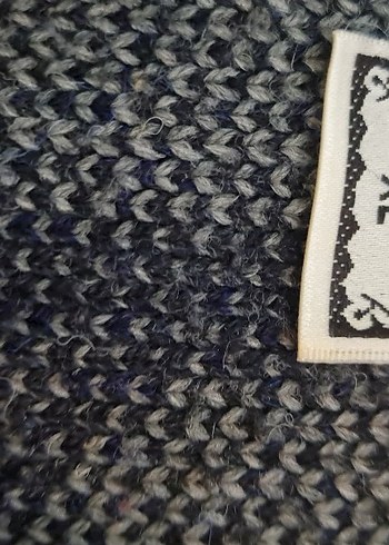 Düğmeli Gri Midi Kadın Hırka - Görsel 3