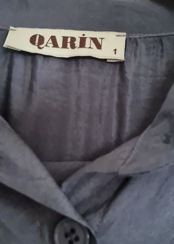 Gri Uzun Keten Tunik ve pantolon takımı - Görsel 4