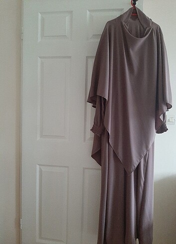 diğer Beden camel Renk sufleli elbise khimar.suud cilbab.
