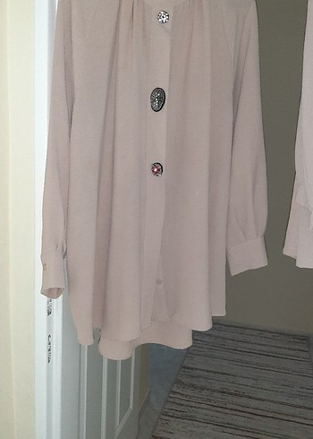 Bej Düğmeli Kadın  ikili takim. - Görsel 7